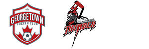 Logos: Georgetown Soccer Club and Halton Hills Thunder Hockey Club